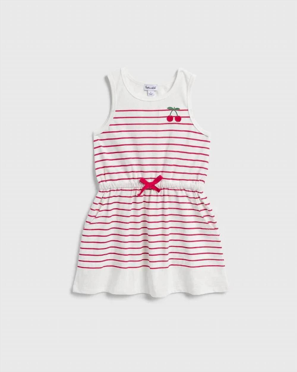 NEW SPLENDID kid's very cherry dress in white